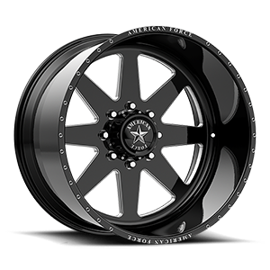 11 independence SS gloss black machined
