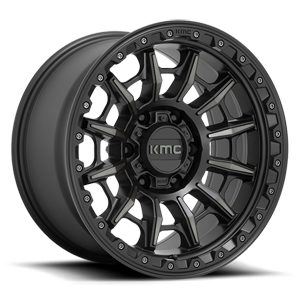 KM547 carnage satin black with grey tinted clear coat