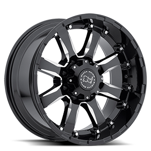 sierra gloss black with milled spokes