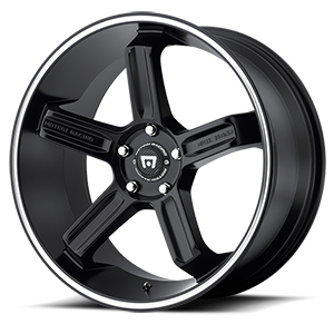 MR122 satin black with machined stripe