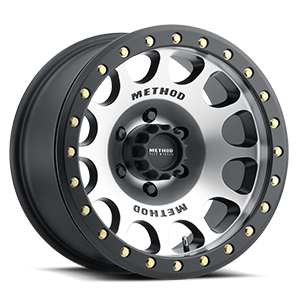 MR105 beadlock machined with matte black ring