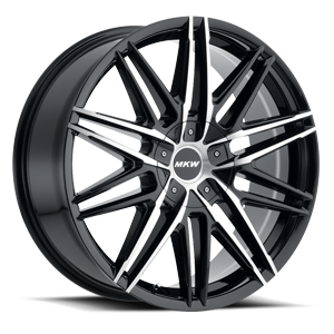 M124 gloss black machined